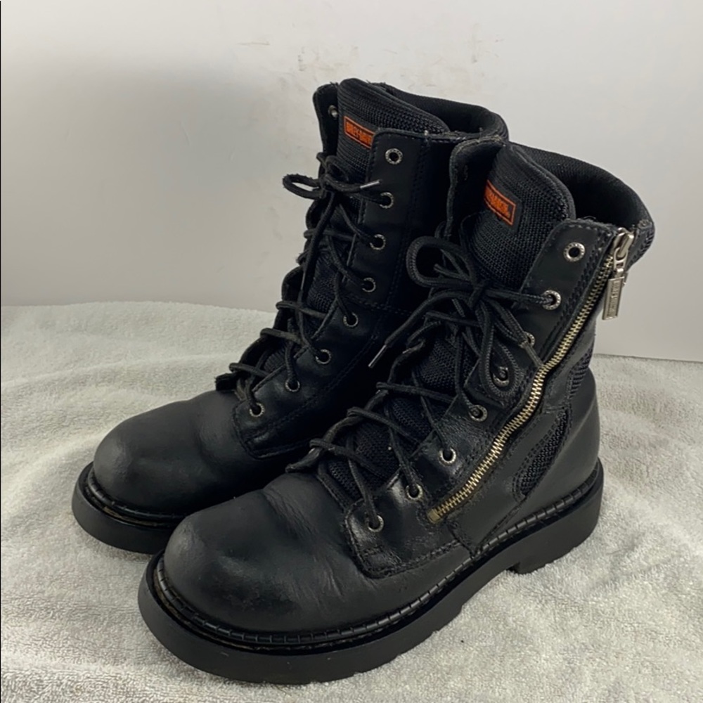 Harley Davidson Black  Motorcycle Boots Men’s 8.5